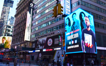 MPLED Time Square led Display screen 3D Wall video
