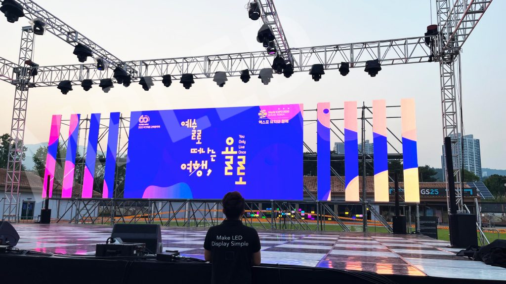 MPLED Outdoor rental stage background wall