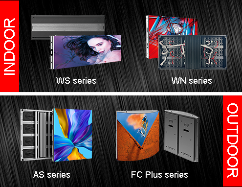 indoor and outdoor screens for MPLED